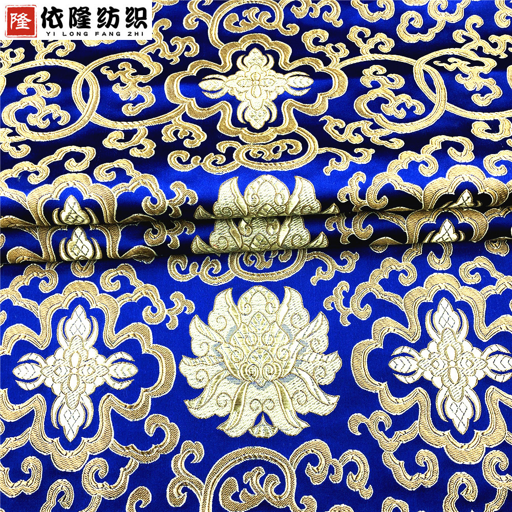 Fugui flower Three-Five imitation silk brocade wedding red envelope antique cheongsam craft packaging mahogany sofa cushion cloth