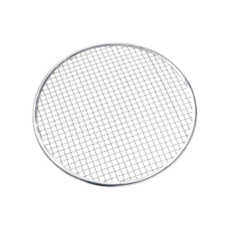 Factory direct disposable round wash-free grill net bold Korean-style edge convex barbecue net outdoor BBQ grill net