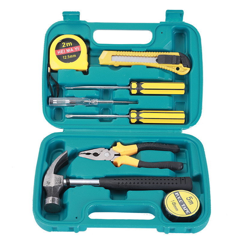 Practical car household toolbox set 8-piece 9-piece 12-piece 16-piece vice wrench screwdriver combination