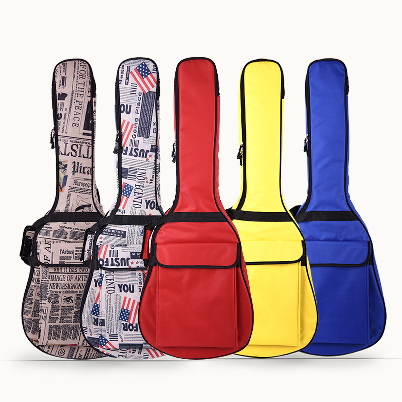 Thickened Shoulder Folk Acoustic Guitar Bag 36/38/39/40/ 41inch Classical Electric Guitar Bag Cover Backpack Gig Bag