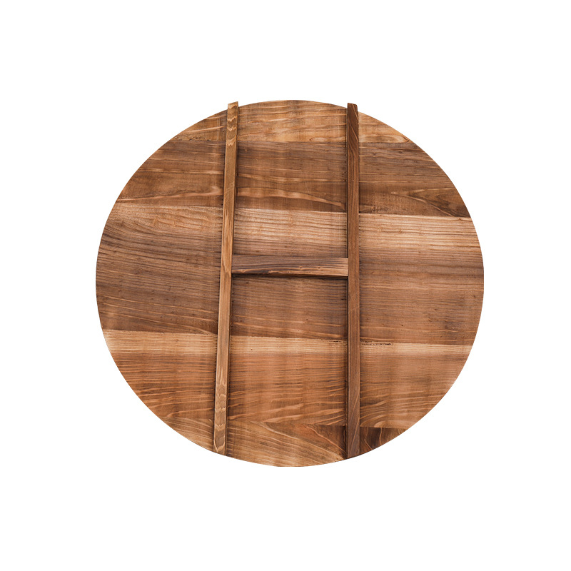 Fir pot cover wok large pot cover household old-fashioned thickened wooden rural large pot cover round water tank solid wood pot cover