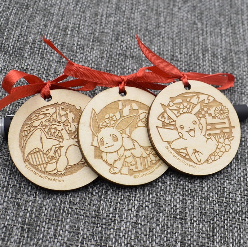 Wooden Laser Engraving Logo Marking Wood Cutting Wooden Board Font Hollow Processing Wood Art Bamboo Wood