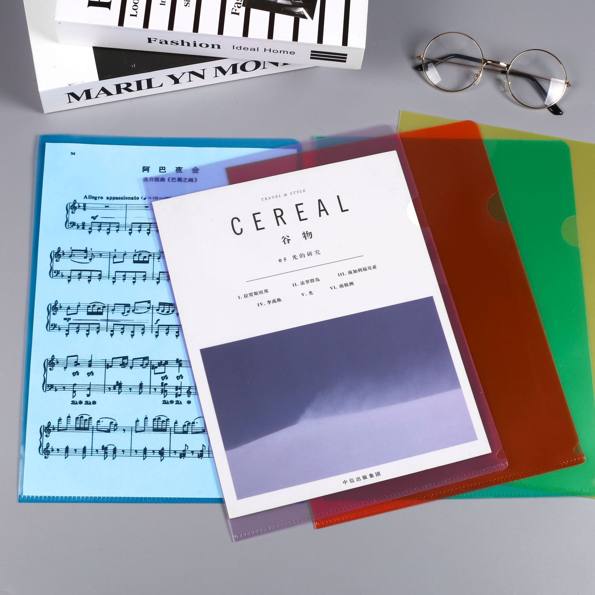 Оптовая папка a4l типа, прозрачная мультяшная папка A5 для отчетов