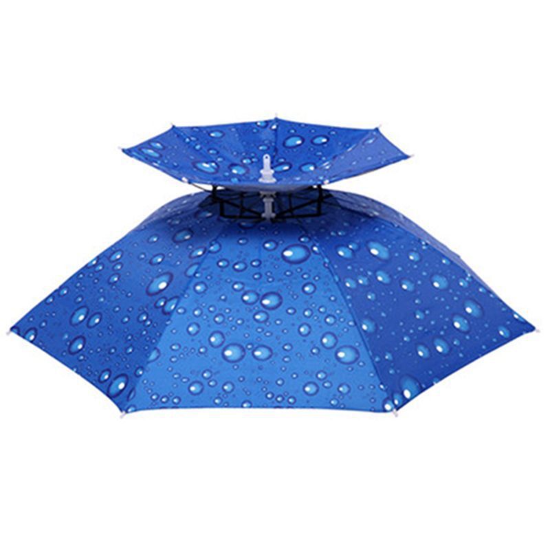 Umbrella cap head-mounted umbrella summer rain sun protection outdoor fishing umbrella cap head umbrella cap wholesale