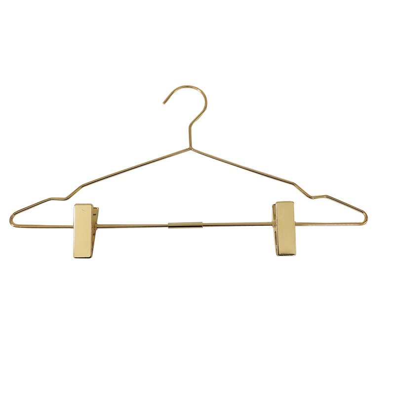 Clothing Store Adult Pants Rack Metal Pants Clip Rose Gold Pants Hanger Skirt Suit Clothes Rack Display Pants Rack
