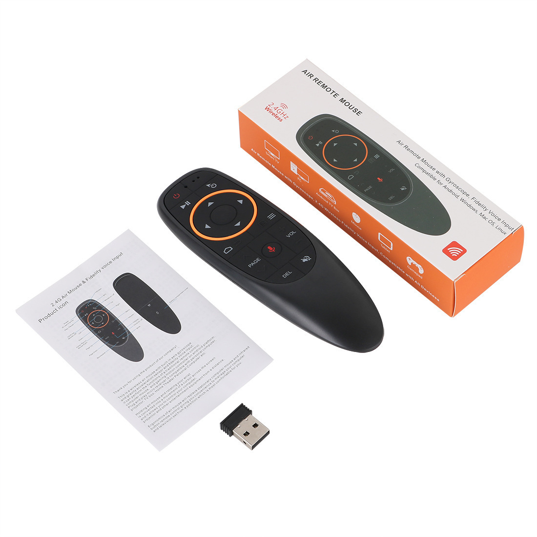 g10s pro bts voice air flying squirrel gyroscope wireless infrared backlight TV set top box remote control