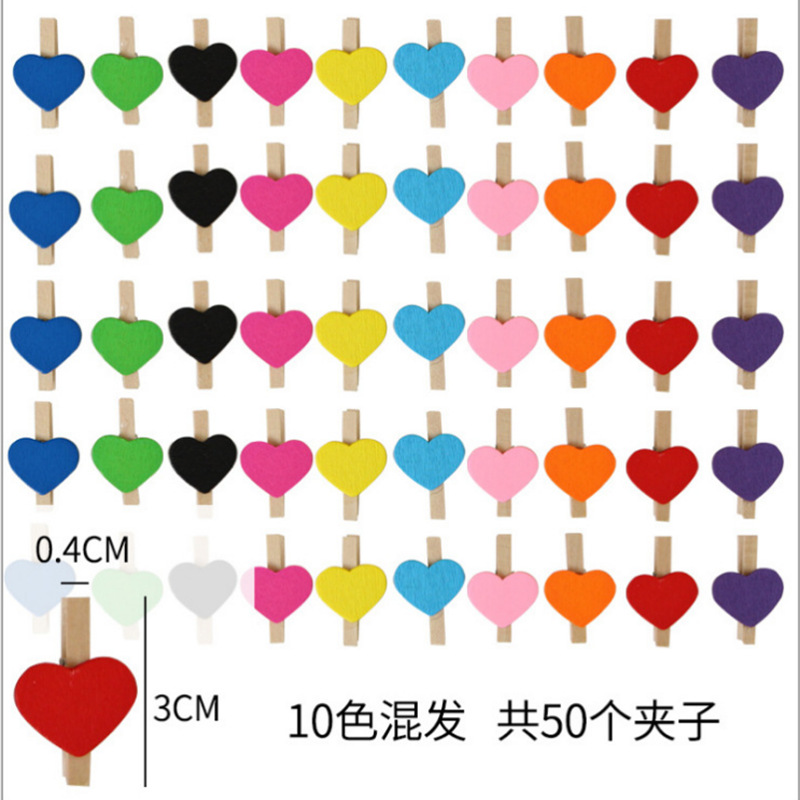3см мини зажим для фото цветной маленький деревянный зажим креативный зажим для домашнего декора мультяшные поделки