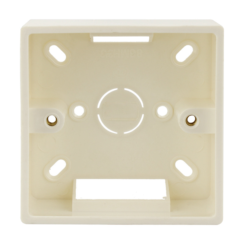 Manufacturer's Self-Sold Regular Type 86 Exposed Cassette Pvc Wire Box Surface-Mounted Wire Box Available in Stock