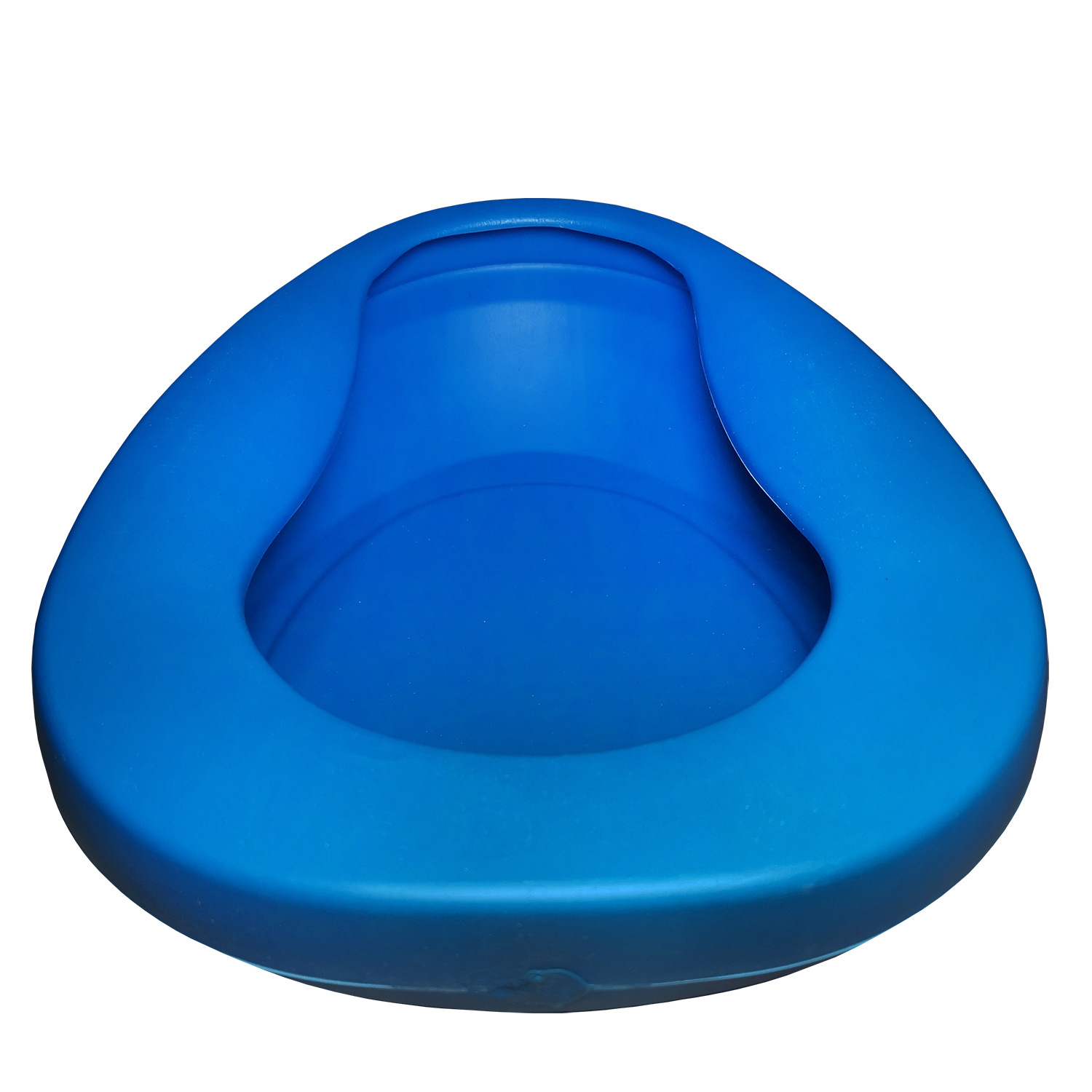 Горшок из толстого синего пластика для беременных и пожилых пациентов в больнице