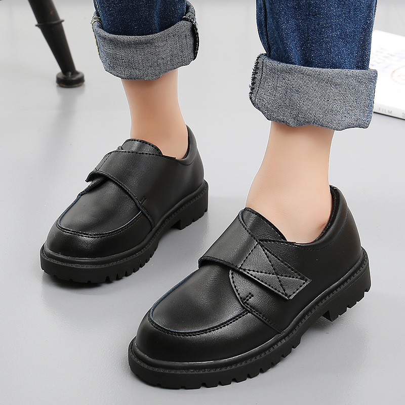 Children's Shoes, Boys' Leather Shoes, Spring & Fall 2025 New Korean Style Boys' British Style Soft Soles, Middle and Large Kidsren's Student Performance Shoes
