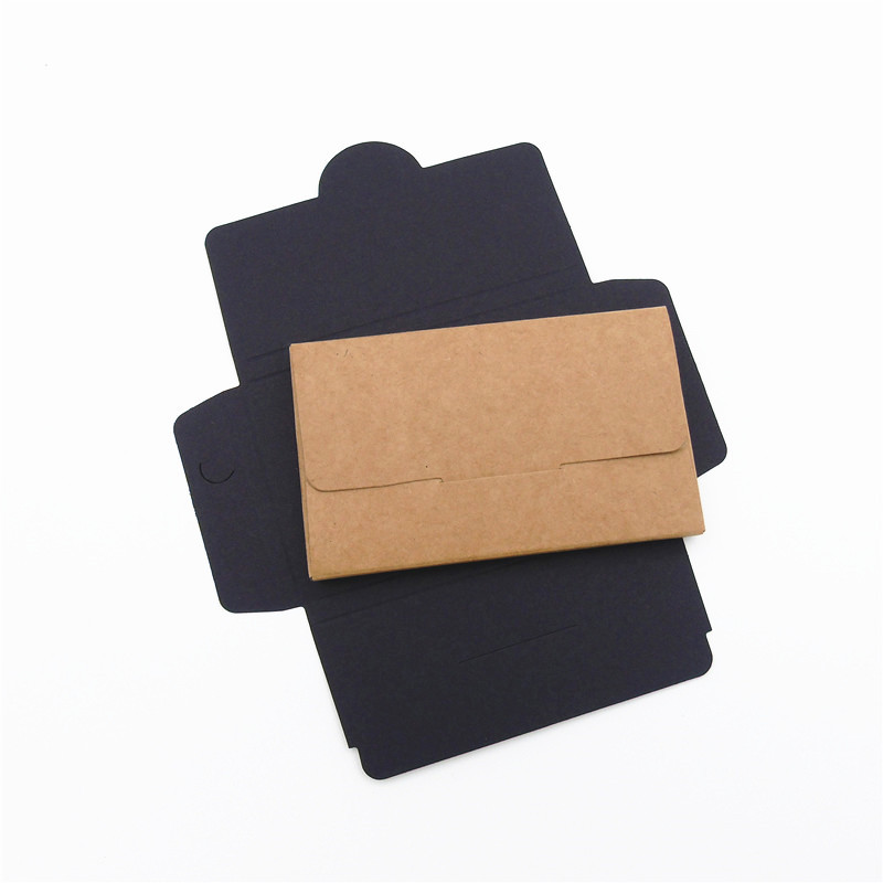Kraft paper black membership card paper packaging box tissue box card card cover postcard box printing