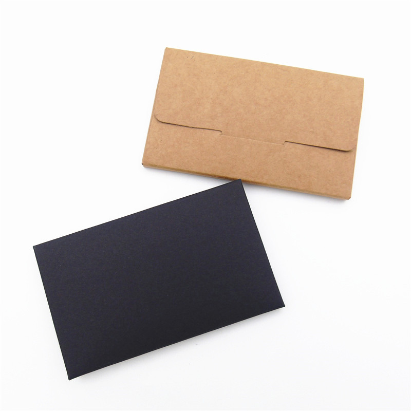 Kraft paper black membership card paper packaging box tissue box card card cover postcard box printing