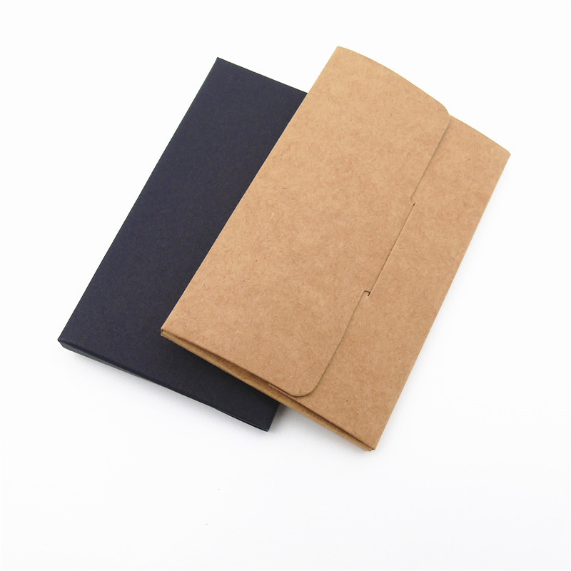 Kraft paper black membership card paper packaging box tissue box card card cover postcard box printing
