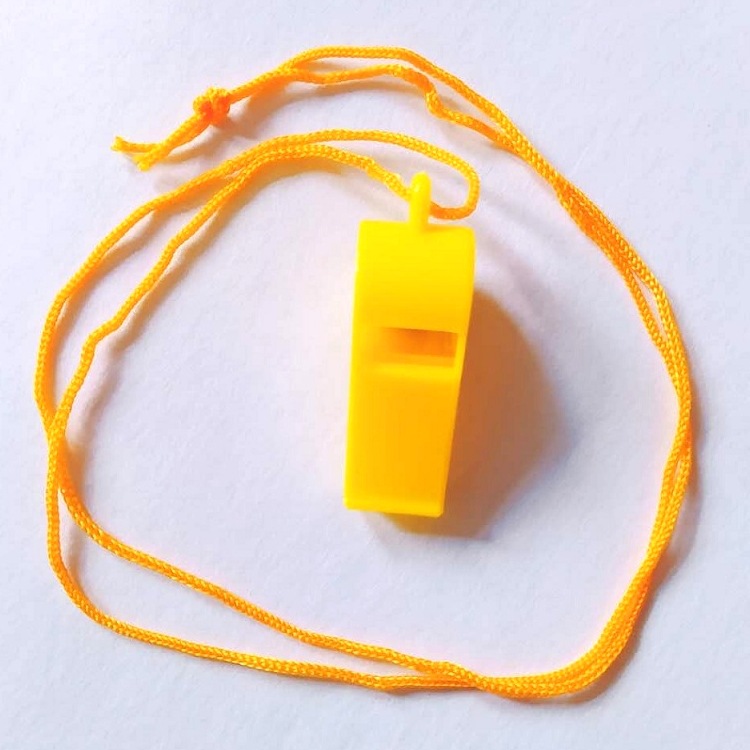 Factory Direct Supply of Environmentally Friendly Colorful Plastic Whistles Football Training Referee Toys Cheering Fans Party Outdoor Whistles