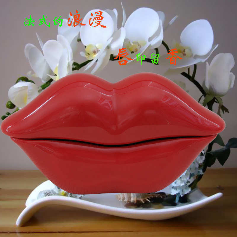 Colorful Pink Red Lip Telephone New Mouth Telephone Lips Telephone Crafts Telephone