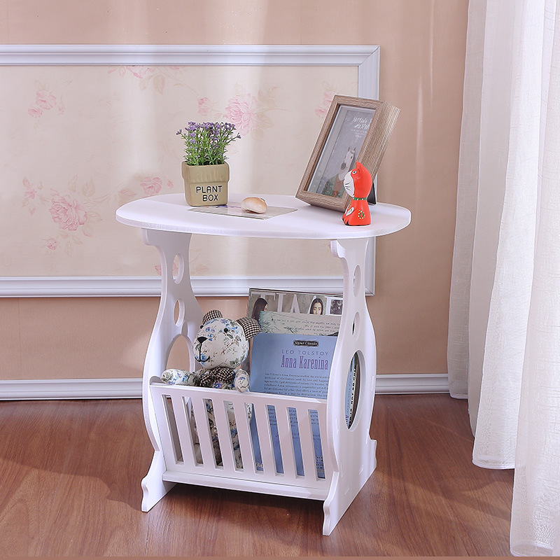 Cross-border European-style Coffee Table Household Living Room Mini Small Round Table Creative Simple Round Table for Small Apartment Bedside Table