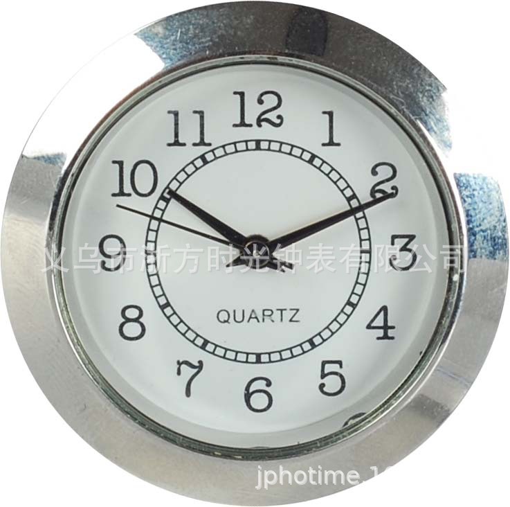 [Crafts accessories-inlaid Watch head] wrought iron crystal plastic metal hour Watch liner movement 38MM