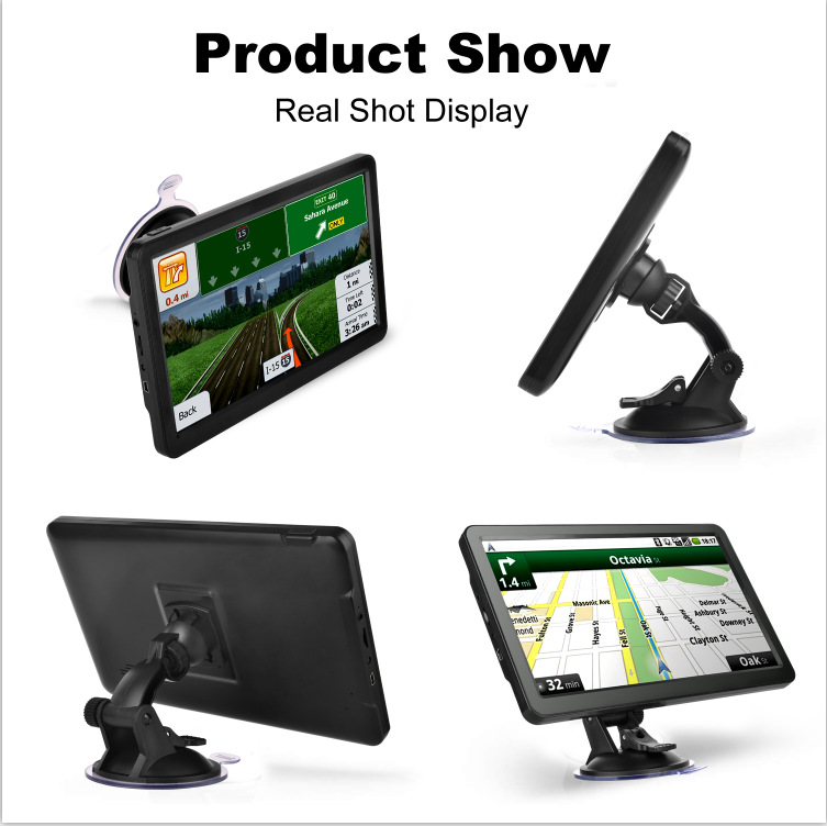 9inch Gps Navigator Car Supplies Foreign Large Truck Car Universal Convenient Navigator