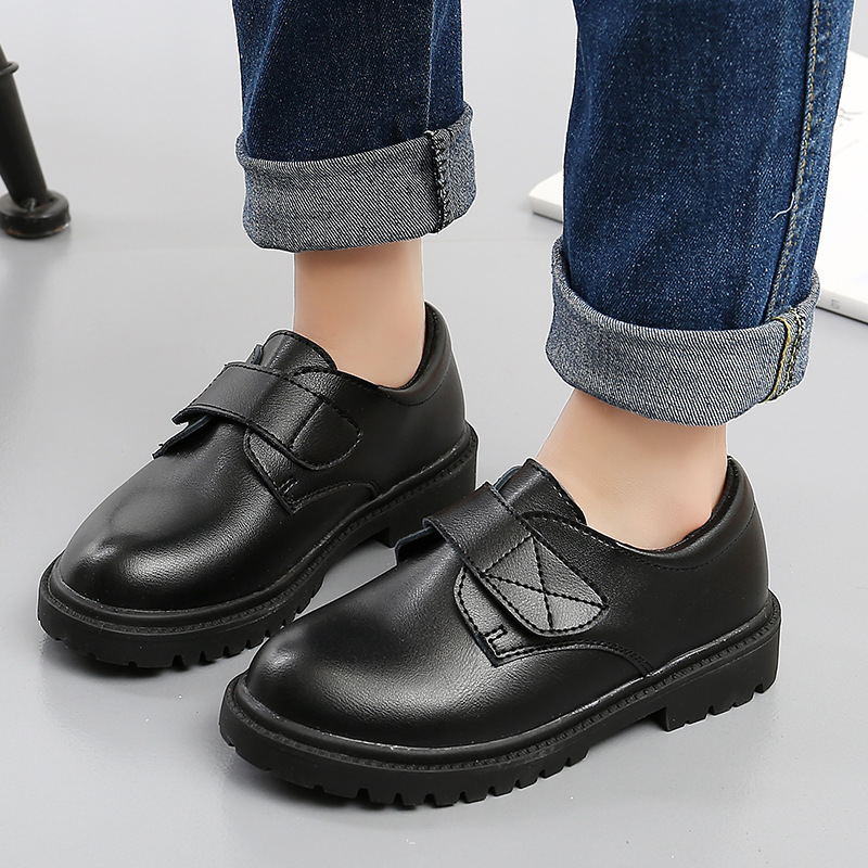 Children's Shoes, Boys' Leather Shoes, Spring & Fall 2025 New Korean Style Boys' British Style Soft Soles, Middle and Large Kidsren's Student Performance Shoes