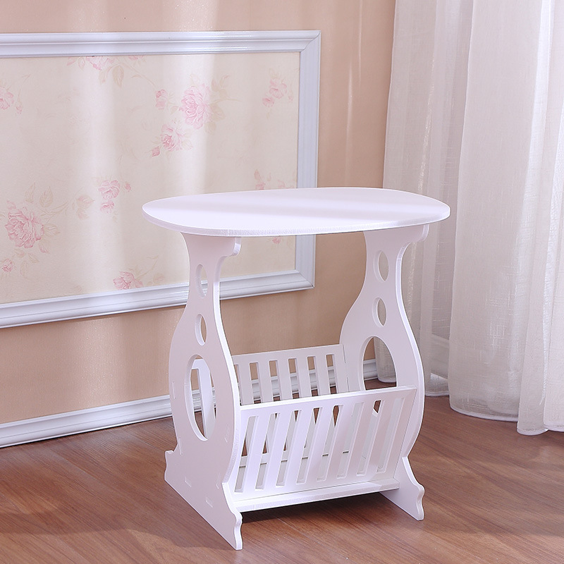 Cross-border European-style Coffee Table Household Living Room Mini Small Round Table Creative Simple Round Table for Small Apartment Bedside Table