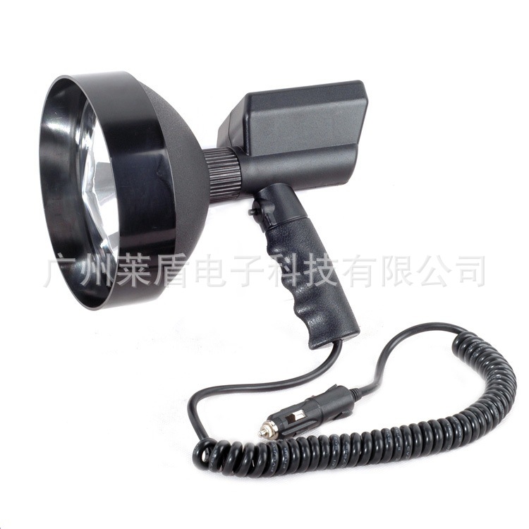 Factory Wholesale 12-24V 55W 7inch Hid Handheld Searchlight Outdoor Spotlight 7inch Handheld Night Fishing Light