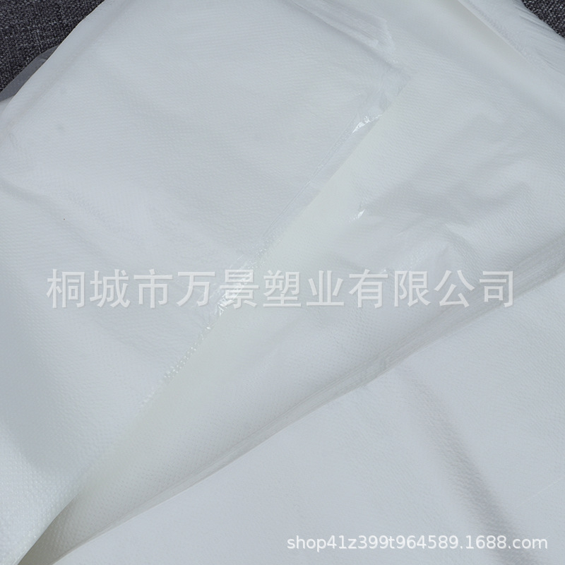 Manufacturer's Supply Large Transparent White Thickened Plastic Waterproof Perm and Dye Hairdressing Tools Disposable Cloth Shawl