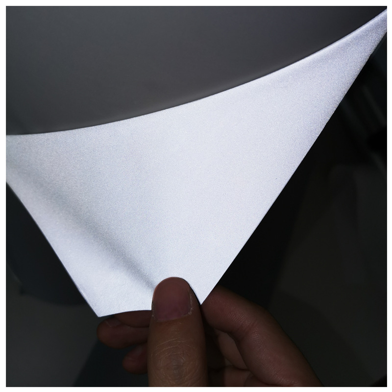 Reflective silver reflective gray adhesive lettering film PU bright silver reflective thermal transfer film reflective dark gray lettering film