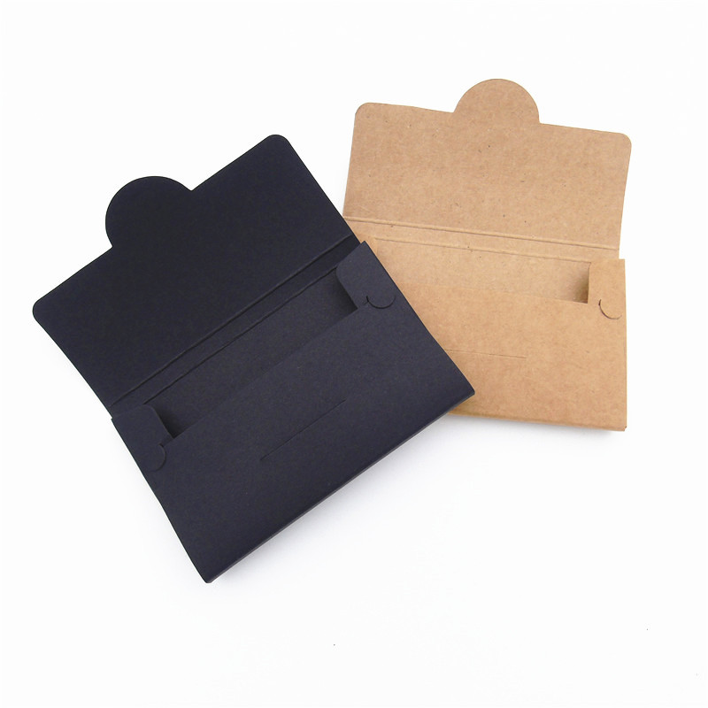 Kraft paper black membership card paper packaging box tissue box card card cover postcard box printing