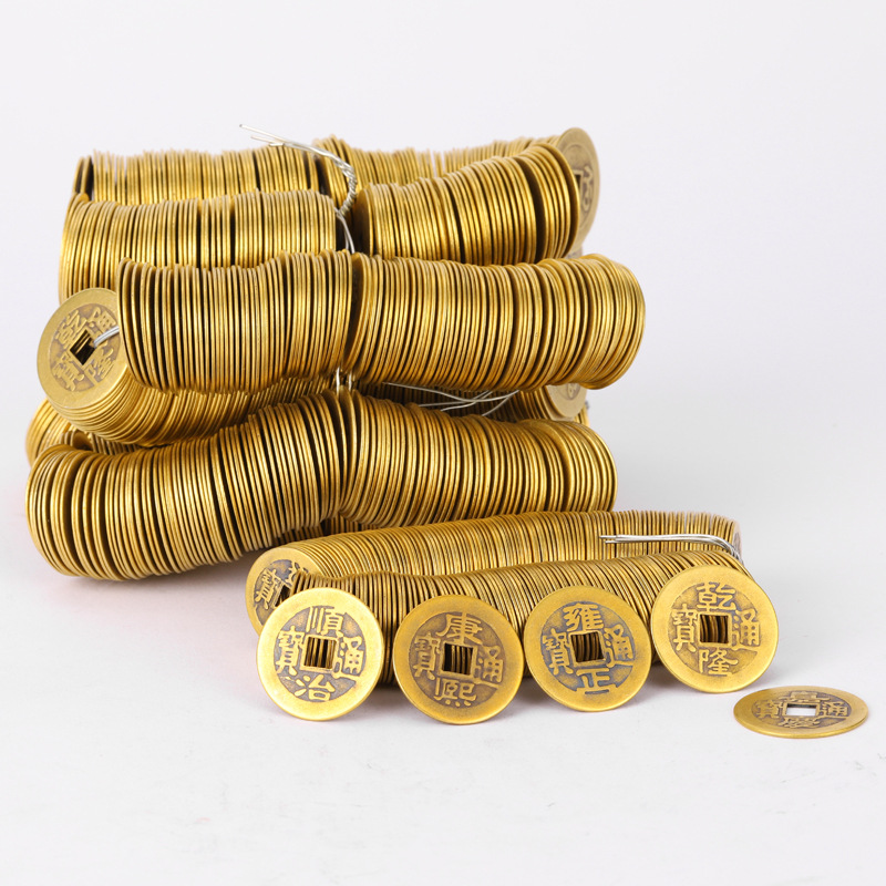 Медные деньги пяти императоров, шести императоров, десяти императоров, латунные антикварные маленькие медные, 2.4 см, оптовые производители латунных монет