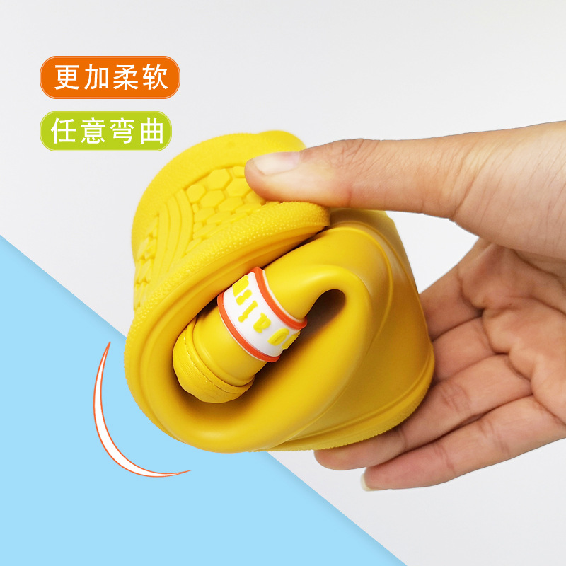 Children's rain boots in children's solid color children's water shoes rubber shoes 2-8 years old primary school students waterproof non-slip middle tube rain boots wholesale