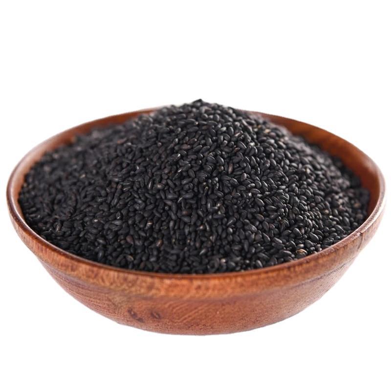 Wholesale high quality cooked black sesame grains 500g total flavor to cooked black sesame powder now ground and cooked black and white sesame grains