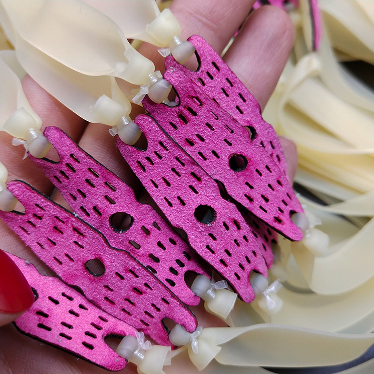 Plain slingshot flat rubber band 0.8 1.0 1.2 1.5 antifreeze thickened two-color shooting bomb rack wide rubber band group