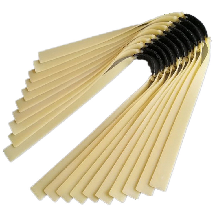 Plain slingshot flat rubber band 0.8 1.0 1.2 1.5 antifreeze thickened two-color shooting bomb rack wide rubber band group