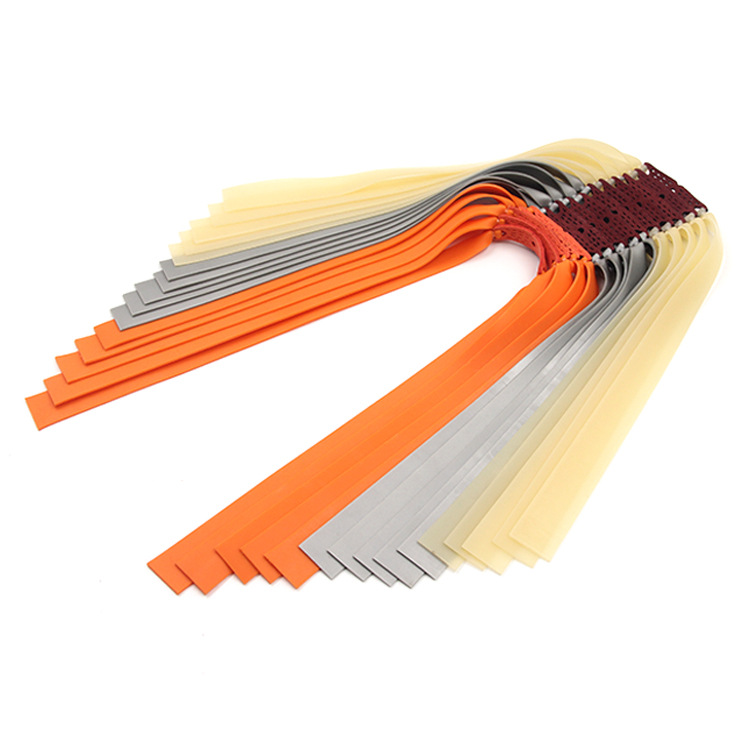 1.0mm flat rubber band thickened rubber band elastic high elastic leather anti-freezing pull-resistant slingshot two-color rubber band set