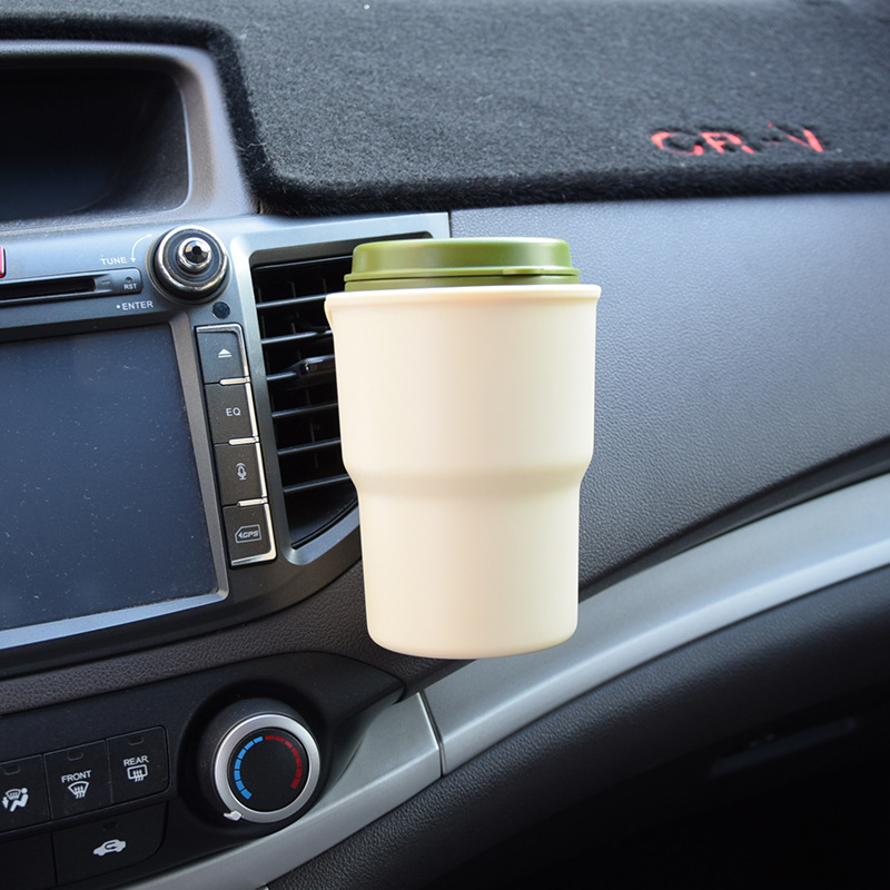 Car-mounted multifunctional portable water cup holder car air outlet water cup holder storage box trash can beverage holder