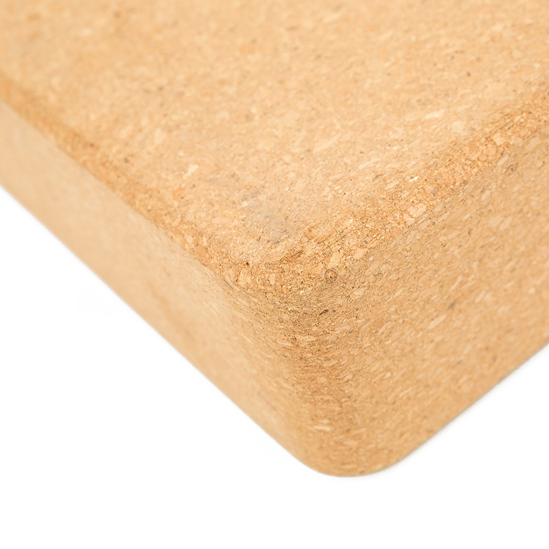 New Non-Slip Cork Brick 469 High Density Natural Coarse Particle Cork Hot Selling Professional Fitness Yoga Brick Wholesale