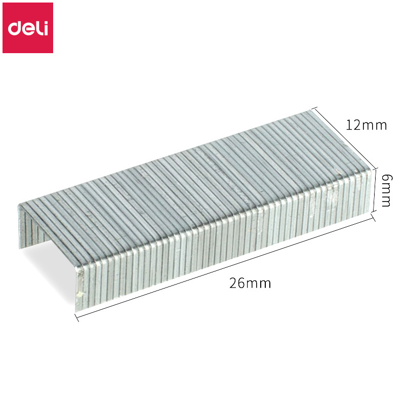Deli 0012 Staples 24/6 Staples 12 # No. Unified Staplings High-strength Steel Staplers Office Supplies