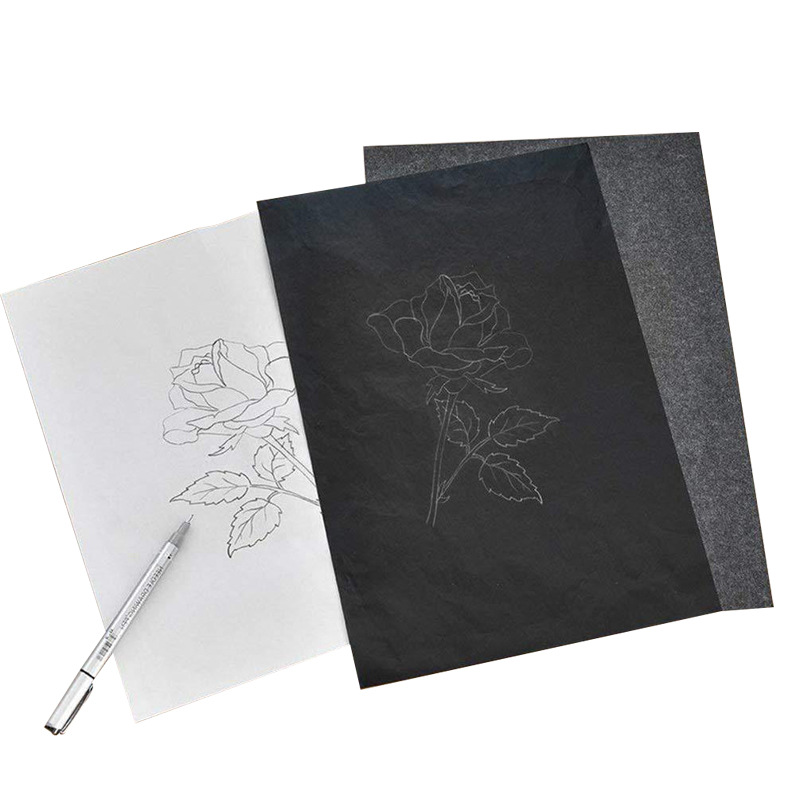 Factory Sales Graphite Copy Paper Black Copy Paper A4 Painting Tracing Copy Paper Amazon Hot Model