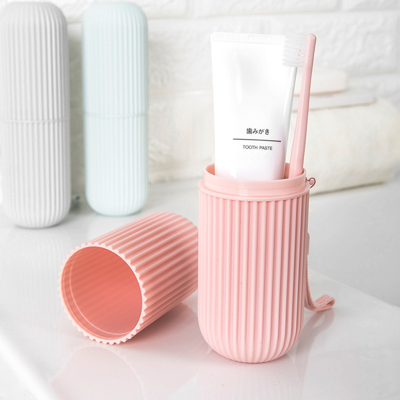 Portable travel toothbrush toothbrush storage box suit creative simple couple wash cup toothbrush cup brushing Cup