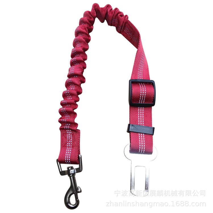Amazon Pet Rope Elastic Pet Belt Telescopic Reflective Dog Belt Luminous Car Dog Car Safety Belt