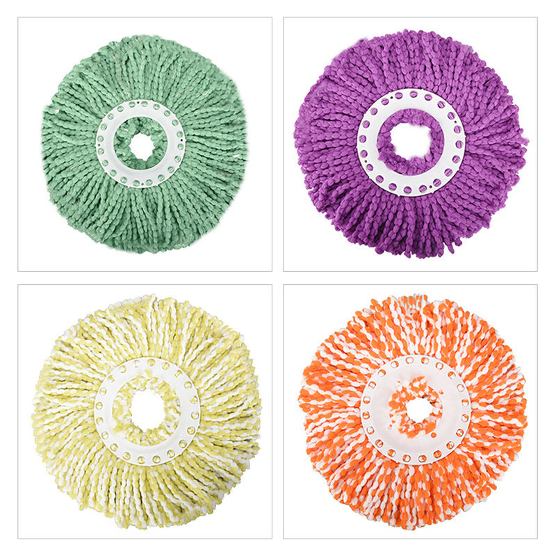 Wholesale Household Mop Rotating Mop Replacement Head Accessories Thickeneded Microfiber Dual-Drive Mop Head