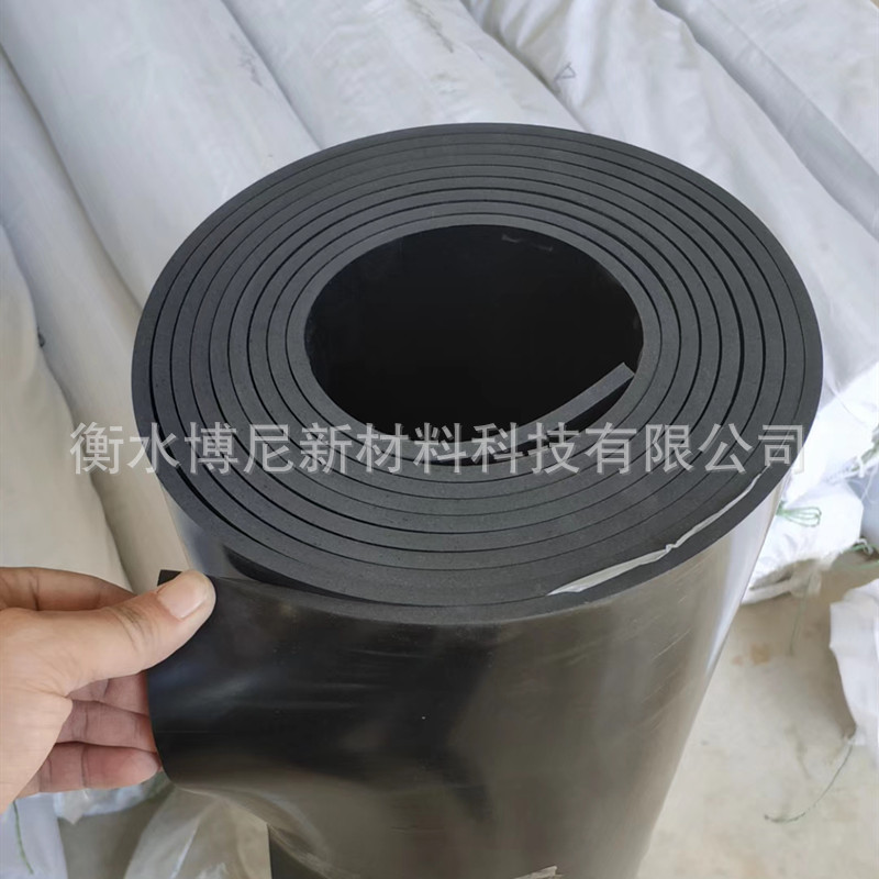 Black Flat Oil-Resistant Rubber Sheet, Moisture-Proof Seal, High-Temperature-Resistant Rubber Pad, Oil-Proof, Waterproof, Anti-Aging Industrial Black Rubber