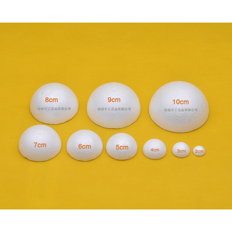 Foam Ball DIY Hemispheric Flower Arrangement Styrofoam White Semicircular Foam Wedding Decoration Kindergarten Half Solid