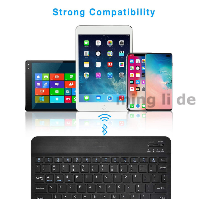 Suitable for tablet computer mobile phone three system universal wireless Bluetooth mute keyboard office portable keyboard