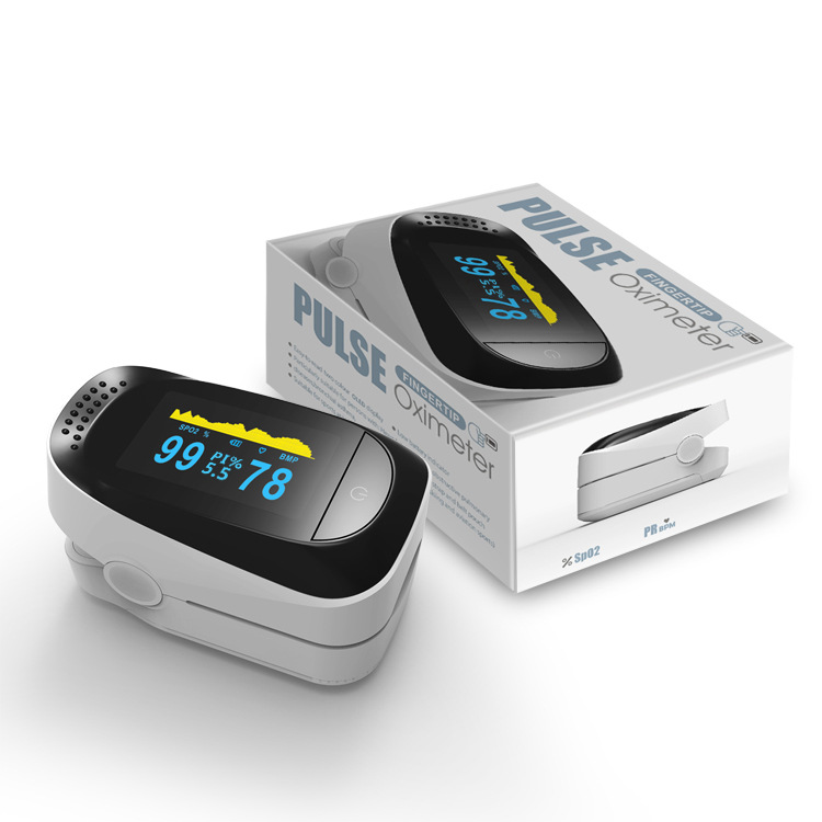 Blood Oxygen Meter, Finger Clip Type Oxygen Saturation Detector, Heart Rate and Pulse Monitoring Finger Pulse Oximeter, Exclusively for Cross-Border Supply