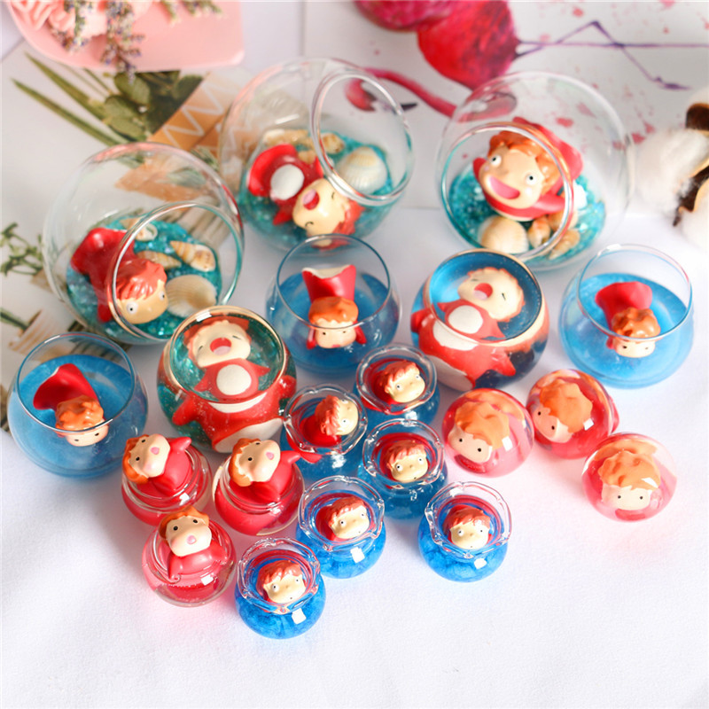 Ins wind cliff goldfish princess goldfish girl refrigerator stickers ornaments micro landscape creative landscaping wholesale