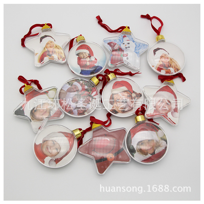 Christmas photo ball Valentine's Day gift DIY party props cross-border foreign trade Christmas tree dress factory direct sales