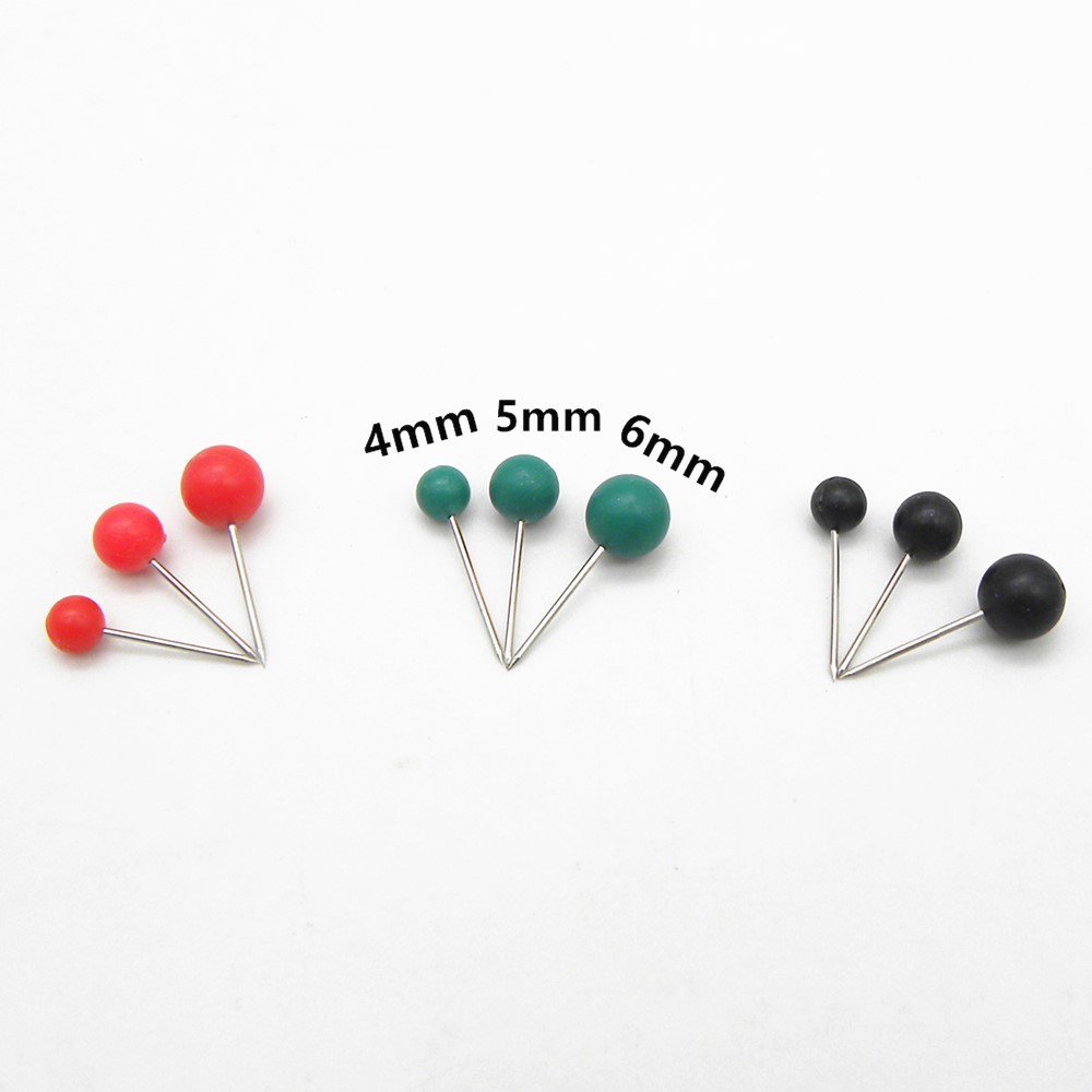 Stainless Steel Needle Color Plastic Pin Stationery Office Cork Fixed Multi-Size Ball Pin