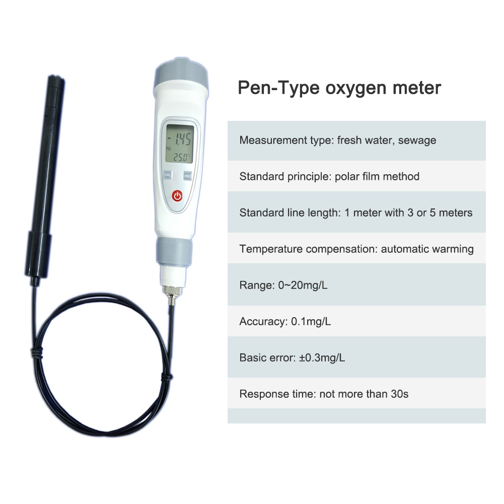 JPB-70A portable dissolved oxygen water quality analyzer breeding fish tank sewage dissolved oxygen meter detector test pen