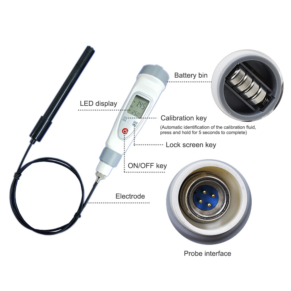 JPB-70A portable dissolved oxygen water quality analyzer breeding fish tank sewage dissolved oxygen meter detector test pen